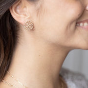 boucles octavie plaquées or rondes et ajourées